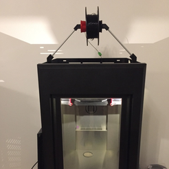 Capture d’écran 2018-01-25 à 11.50.01.png Free STL file Makerbot Z18 Top Mounted Spool Holder・Template to download and 3D print