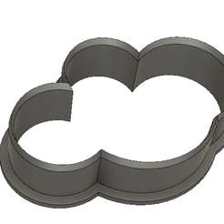 360_View.png Free STL file Cloud Cookie Cutter・3D print model to download