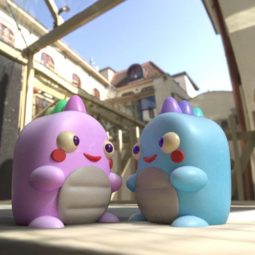 Romantic Dinos 3D model