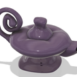 alladin-lamp v12-v10.png vessel vase magic aladdin lamp for gin for magic ritual for 3d-print or cnc