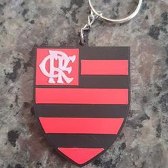 1.jpg Archivo STL Llavero Flamengo (Chaveiro)・Diseño de impresora 3D para descargar
