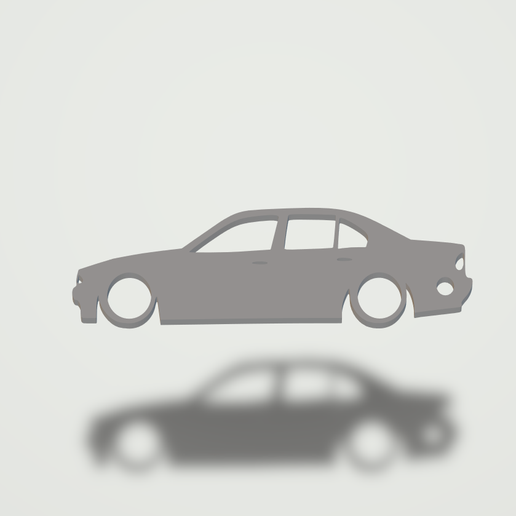 BMW e38 7series keychain 3D model