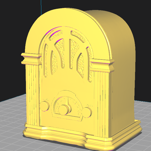 📻 Antique Radio - Decorative 3D Model