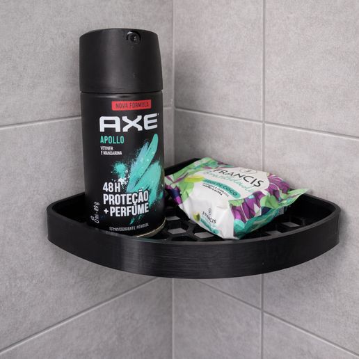 2.jpg Honeycomb Corner Shelf – Universal Drainage Mount for Bathroom & Laundry