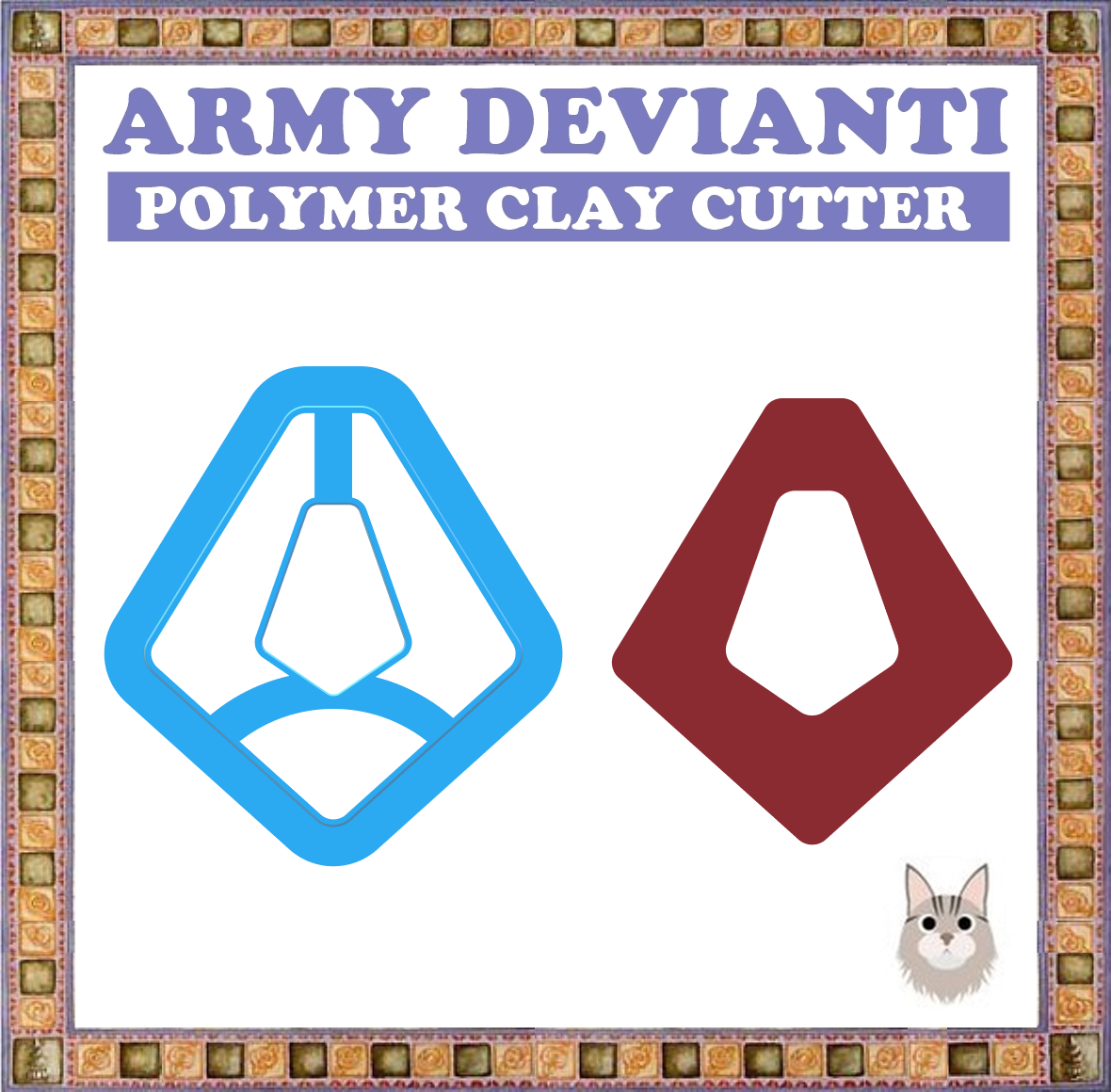 5 ARMY DEVIANTI POLYMER CLAY CUTTER STL file POLYMER CLAY CUTTER 6 SIZE.CC.ARMY DEVIANTI・3D printing template to download, armydevianti