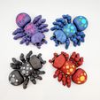 20230430_152932.jpg STL file CUTE FLEXI PRINT-IN-PLACE SPIDER, ARTICULATED TOY・3D printable model to download
