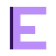 E.stl Letters and Numbers RETRO | Logo