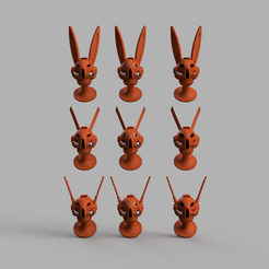 Se ee Be S00 50 90 See Be Файл STL Набор шлемов для кролика Primaris・Модель для загрузки и печати в формате 3D