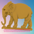 1.png Indian elephant 1,3D MODEL STL FILE FOR CNC ROUTER LASER & 3D PRINTER