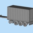 3.jpg Container Trailer scale. Semi trailer frame shipping container chassis