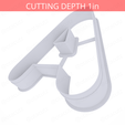 Letter_A~6.5in-cookiecutter-only2.png Letter A Cookie Cutter 6.5in / 16.5cm