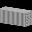 container.jpg Fichier OBJ gratuit Conteneur d'expédition de 20 pieds - échelle 1/24・Modèle à télécharger et à imprimer en 3D