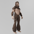 Pie-Grande0005.png Big Foot Lowpoly Rigged