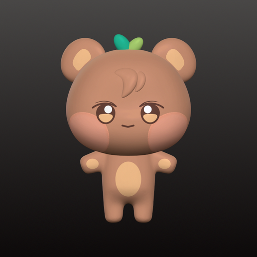 🗝️ ATEEZ Jongho ANITEEZ JJONGbear Keychain, Figure・ 3D File for