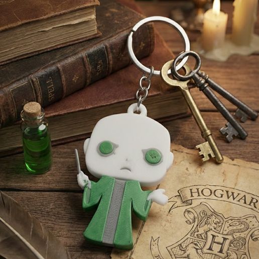 Lord Voldemort Magical Keychain with Integrated NFC