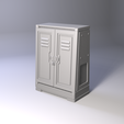 LOcker_3.png STL file Weapon Locker・3D printing design to download