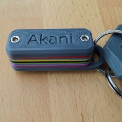 DSC03074.JPG Free 3D file Small keychain color swatch・3D printing design to download