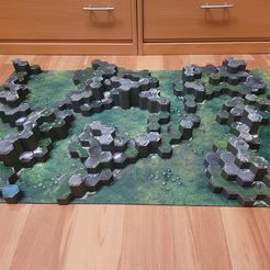20230531_232058.jpg Файл STL BATTLETECH TERRAIN НЕОПРЕНОВЫЙ БОЕВОЙ КОВРИК АЛЬПИЙСКИЙ・Дизайн 3D-печати для загрузки3D