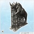 4.jpg African rhinoceros with horn (19) - Animal Savage Nature Circus Scuplture High-detailed