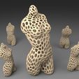 Pink_Panther_Woman_-_Voronoi_display_large.jpg Free STL file Pink Panther Woman - Voronoi Style・3D print model to download