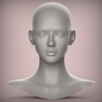 2.13.jpg 25 3D HEAD FACE FEMALE CHARACTER FEMALE TEENAGER PORTRAIT DOLL BJD LOW-POLY 3D MODEL