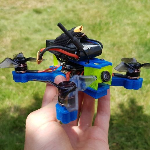 614473591ffeab009f0f42bb05690cf2_display_large.jpg Download free STL file SPDVL124 - 2.5" Racing / Freestyle Micro Quad Frame • 3D printable object, Gophy