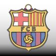Modelo 3D - Llavero - Barcelona FC jpg1.jpg Key ring - FC Barcelona