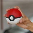 _MG_4343.jpg STL file Pokemon ball usb sd pendrive USB HOLDER STICK pokeball・Template to download and 3D print