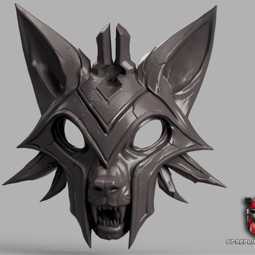 Chosen of the wolf Kindred Mask - League Of Legends Cosplay 1:1 Replica