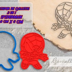 Cortadores-en-masa.jpg Archivo STL SPIDERMAN CORTADOR DE GALLETAS, FONDANT・Plan de impresora 3D para descargar