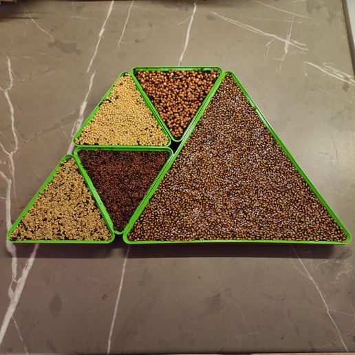Modular triangular microgreens container / seed starter - Cults3D 3D ...