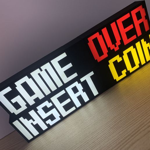 Game Over - Insert Coin Design Template - Customize it in