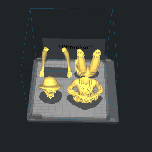 Slicer 1.PNG Download free STL file Monkey D Luffy • 3D printer design, BODY3D