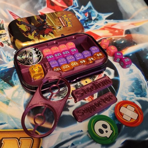 Aceless Pokemon Mini Tin Insert Bundle STL File for 3D printingCults