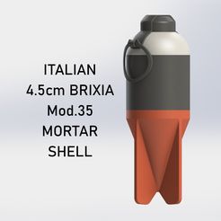 Italian_4.5cmBrixiaMod35_0.jpg WW2 Italian Brixia Mod.35 4.5cm Mortar Shell