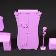 10018.jpg Furniture set for barbie dolls