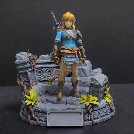 FOREST BASE 2 - FIGURE STAND FOR 1/12 FIGURES SHF FIGMA POKEMON DIORAMA 3D PRINT