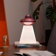 1.jpg UFO Tractor Beam Table Lamp - IKEA MITTLED Compatible - 3D Print & CNC Ready
