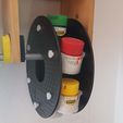 20191028_105058.jpg Free STL file turnable paint holder from empty spool filament・3D printer model to download