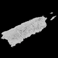 PuertoRico3.png USA Puerto Rico Topographic Map - 3D Terrain Elevation - Relief Map - Topography of Puerto Rico