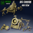 big-cannon-and-crew.png 3D file Big Cannon and Goblin Crew・3D printing design to download