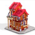 1.jpg MAISON 6 HOUSE HOME CHILD CHILDREN'S PRESCHOOL TOY 3D MODEL KIDS TOWN KID Cartoon Building 5