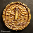 Cover.png Lighthouse Relief for CNC Laser and 3D Print STL File and 4K Grayscale TIF - High Detail 3D Model
