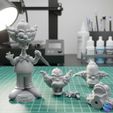 00000000.jpg Krusty der Clown Bobblehead Puppe - Halloween Edition 3D Druck Set mit austauschbaren Köpfen & Feder (Pre-Supported)