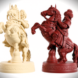 Caballo-Ajedrez-Otomano---Soliman-Rojo-_-Marfil-3.png Ottoman chess horse - Suleiman
