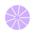 9 parts.stl patterns for cutting slices of pies & cakes