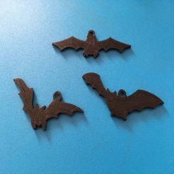 IMG_0907.JPG STL-Datei Halloween Hanging Bats・3D-druckbare Vorlage zum herunterladen
