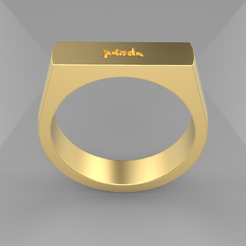 Panda.png Файл 3D Panda Signet Ring・Шаблон для загрузки и 3D-печати