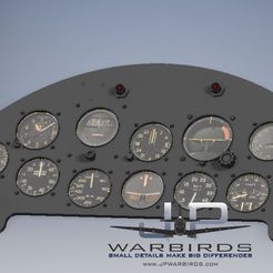 SMALL DETAILS MAKE BIG DIFFERENCES: www.JPWARBIRDS.com F4U Corsair instrument panel