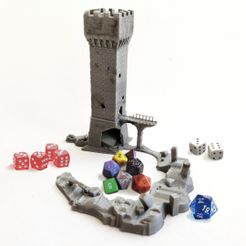 resize-dicetower.jpg Fichier STL Tour de dés - Ruines du lac・Modèle à télécharger et à imprimer en 3D